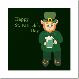 Happy St. Patrick's day Posters and Art